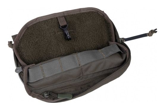 Agilite Pincer Placard 2nd Layer Plate Carrier Admin Pouch in Ranger Green with a low profile design.